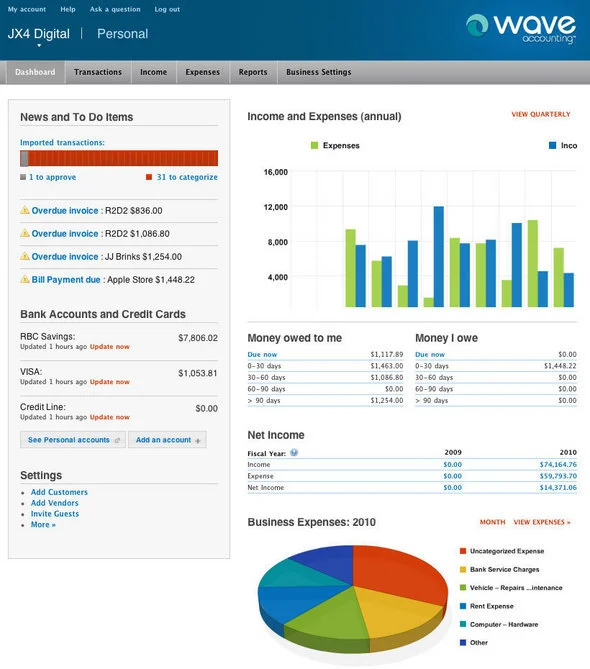 waveapps.com - Hero Section